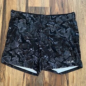 Huk Men’s Lowcountry Performance Fishing Shorts Camo Size 3XL